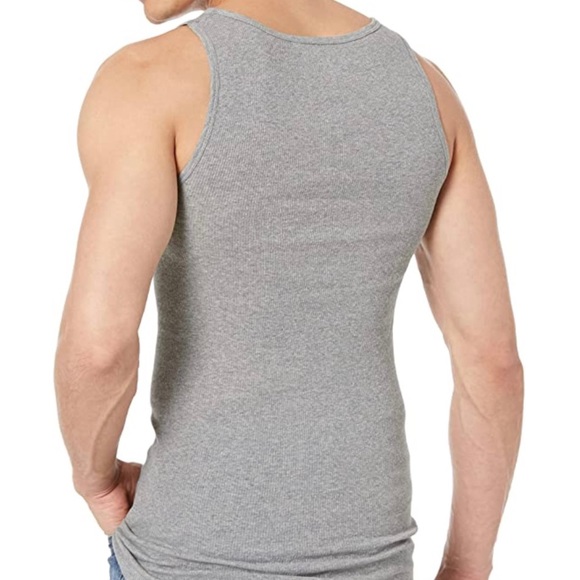 Amazon Essentials 6pk Grey/Black Tank Tops - Picture 3 of 7